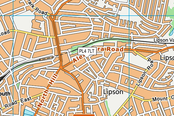 PL4 7LT map - OS VectorMap District (Ordnance Survey)