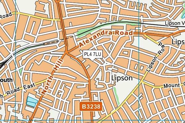 PL4 7LU map - OS VectorMap District (Ordnance Survey)