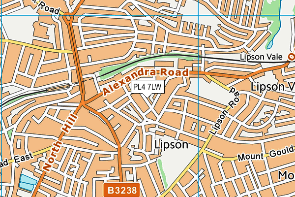 PL4 7LW map - OS VectorMap District (Ordnance Survey)