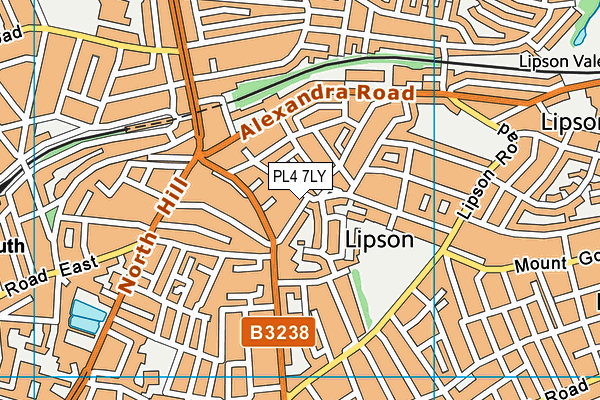 PL4 7LY map - OS VectorMap District (Ordnance Survey)