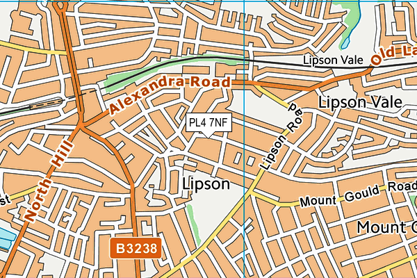 PL4 7NF map - OS VectorMap District (Ordnance Survey)