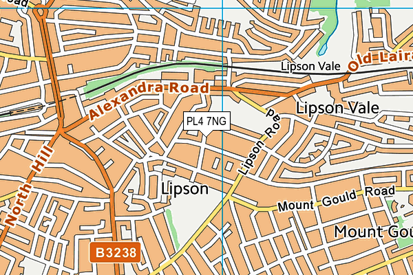 PL4 7NG map - OS VectorMap District (Ordnance Survey)