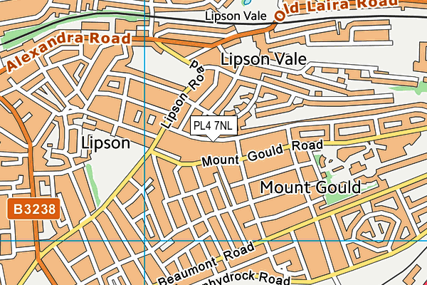 PL4 7NL map - OS VectorMap District (Ordnance Survey)