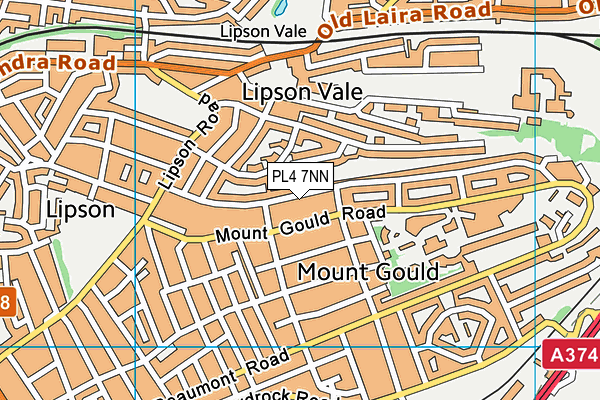 PL4 7NN map - OS VectorMap District (Ordnance Survey)