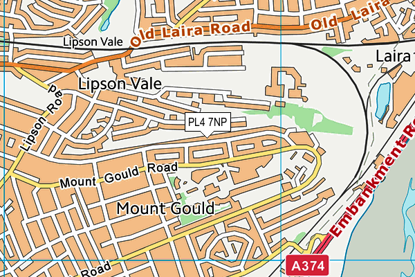 PL4 7NP map - OS VectorMap District (Ordnance Survey)