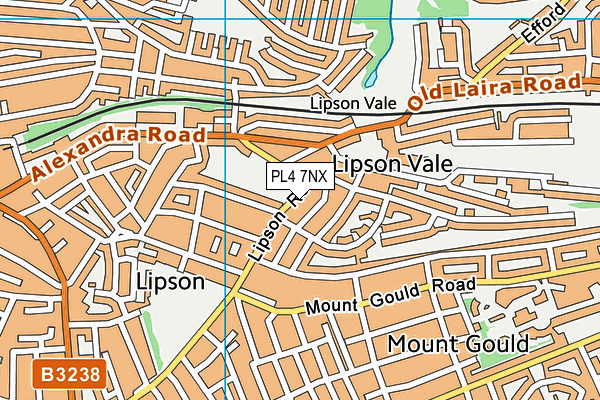 PL4 7NX map - OS VectorMap District (Ordnance Survey)