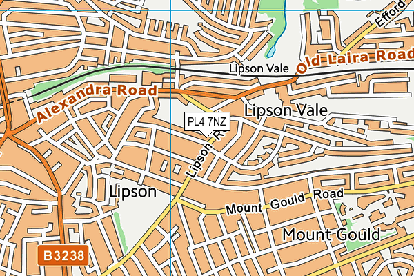 PL4 7NZ map - OS VectorMap District (Ordnance Survey)