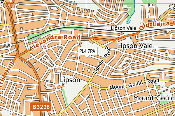 PL4 7PA map - OS VectorMap District (Ordnance Survey)