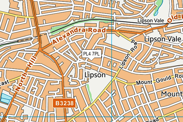 PL4 7PL map - OS VectorMap District (Ordnance Survey)