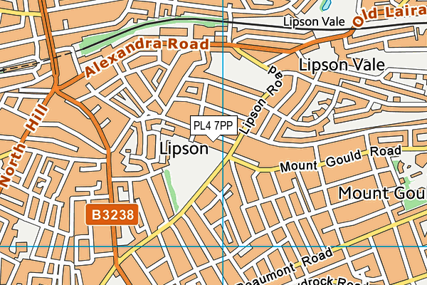 PL4 7PP map - OS VectorMap District (Ordnance Survey)
