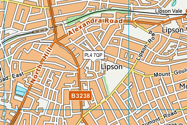 PL4 7QP map - OS VectorMap District (Ordnance Survey)