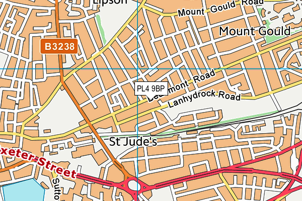 PL4 9BP map - OS VectorMap District (Ordnance Survey)