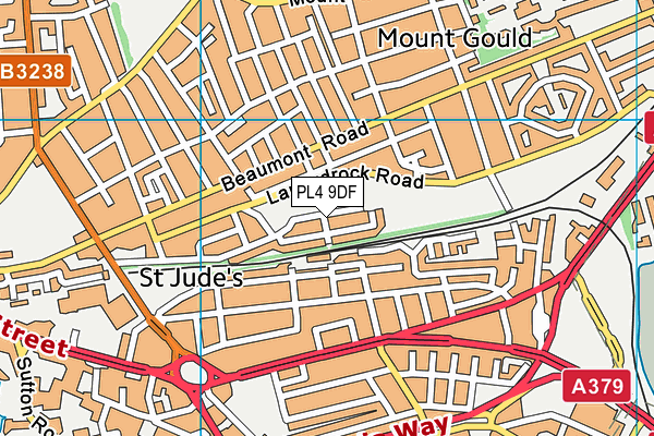 Tothill Park map (PL4 9DF) - OS VectorMap District (Ordnance Survey)
