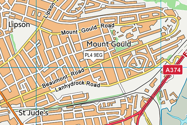 PL4 9EG map - OS VectorMap District (Ordnance Survey)