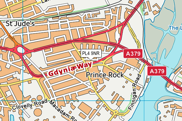 PL4 9NR map - OS VectorMap District (Ordnance Survey)