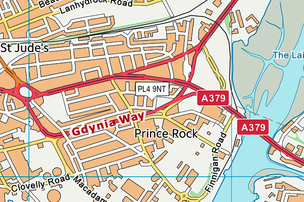 PL4 9NT map - OS VectorMap District (Ordnance Survey)