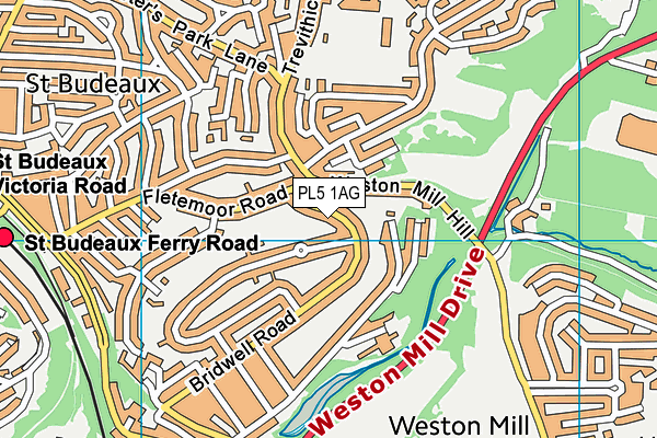 PL5 1AG map - OS VectorMap District (Ordnance Survey)