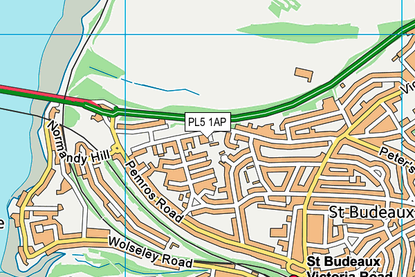 PL5 1AP map - OS VectorMap District (Ordnance Survey)