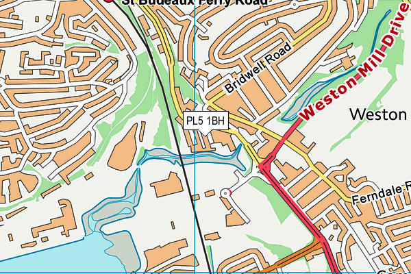 PL5 1BH map - OS VectorMap District (Ordnance Survey)