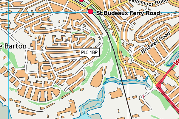 PL5 1BP map - OS VectorMap District (Ordnance Survey)