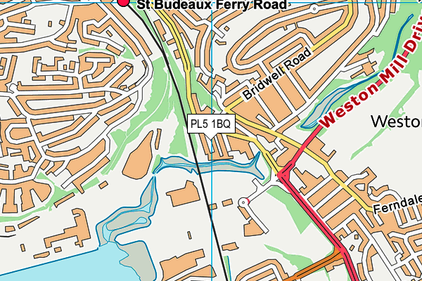 PL5 1BQ map - OS VectorMap District (Ordnance Survey)