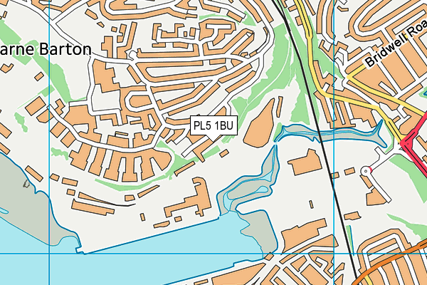 PL5 1BU map - OS VectorMap District (Ordnance Survey)