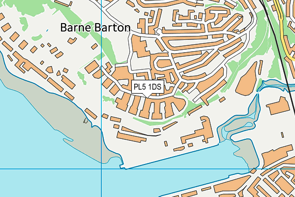 PL5 1DS map - OS VectorMap District (Ordnance Survey)