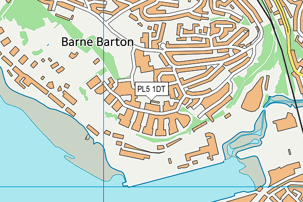PL5 1DT map - OS VectorMap District (Ordnance Survey)