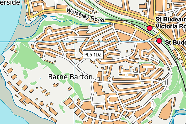 PL5 1DZ map - OS VectorMap District (Ordnance Survey)