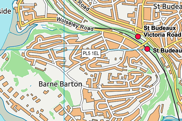 PL5 1EL map - OS VectorMap District (Ordnance Survey)