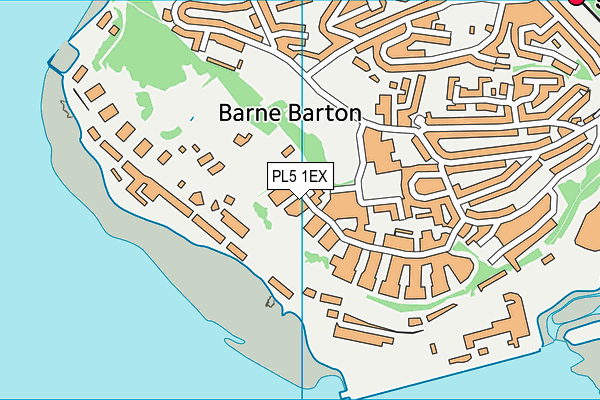 PL5 1EX map - OS VectorMap District (Ordnance Survey)