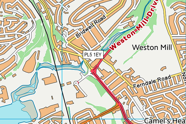 PL5 1EY map - OS VectorMap District (Ordnance Survey)