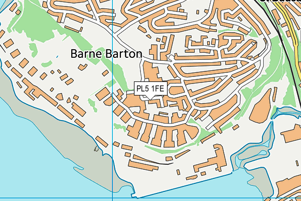 PL5 1FE map - OS VectorMap District (Ordnance Survey)