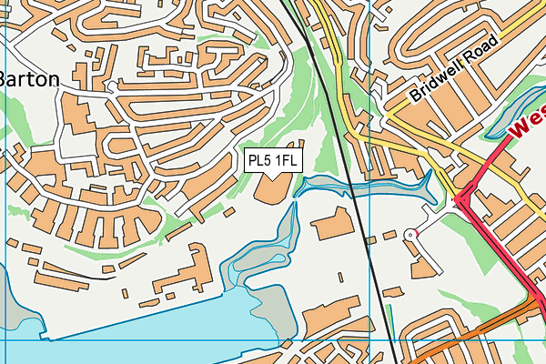PL5 1FL map - OS VectorMap District (Ordnance Survey)