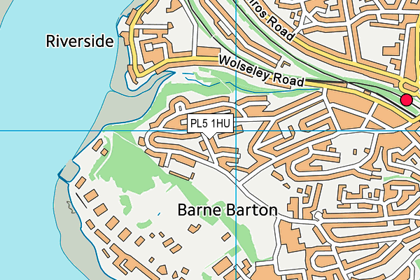 PL5 1HU map - OS VectorMap District (Ordnance Survey)