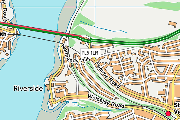 PL5 1LR map - OS VectorMap District (Ordnance Survey)