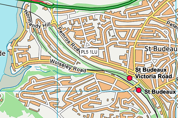 PL5 1LU map - OS VectorMap District (Ordnance Survey)