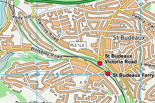 PL5 1LX map - OS VectorMap District (Ordnance Survey)