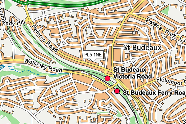 St Pauls Catholic Primary School (Plymouth) map (PL5 1NE) - OS VectorMap District (Ordnance Survey)