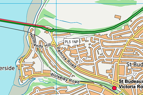 PL5 1NP map - OS VectorMap District (Ordnance Survey)