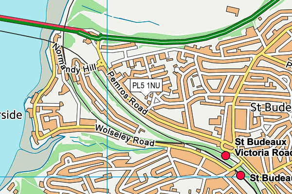 PL5 1NU map - OS VectorMap District (Ordnance Survey)