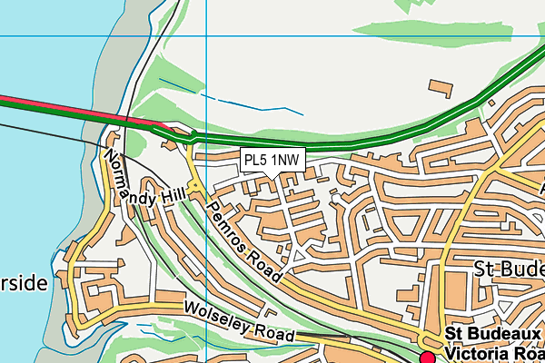 PL5 1NW map - OS VectorMap District (Ordnance Survey)