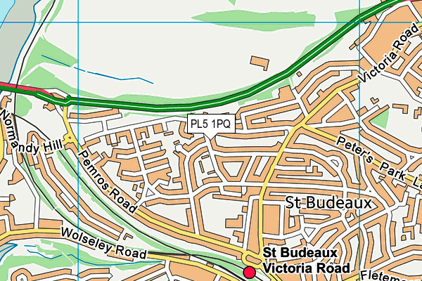 PL5 1PQ map - OS VectorMap District (Ordnance Survey)