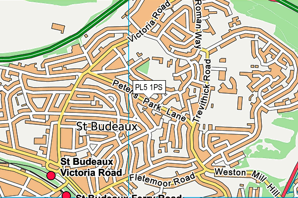 PL5 1PS map - OS VectorMap District (Ordnance Survey)