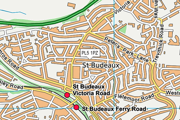 PL5 1PZ map - OS VectorMap District (Ordnance Survey)