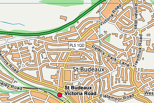 PL5 1QD map - OS VectorMap District (Ordnance Survey)