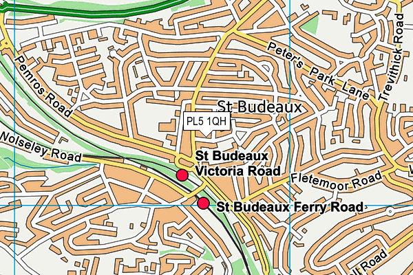 PL5 1QH map - OS VectorMap District (Ordnance Survey)