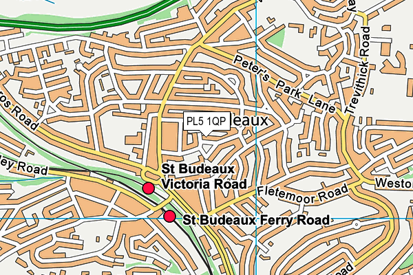 PL5 1QP map - OS VectorMap District (Ordnance Survey)