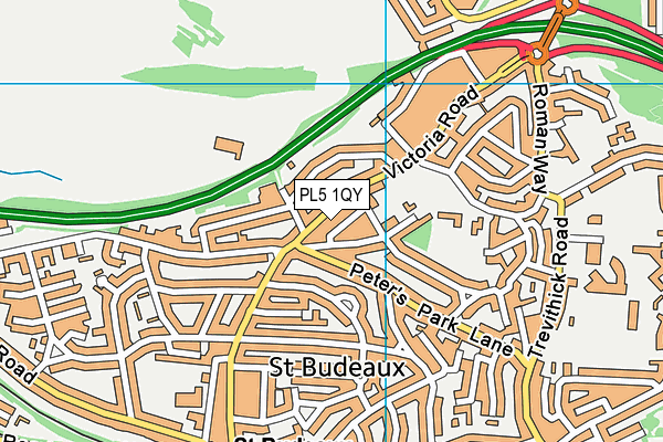 PL5 1QY map - OS VectorMap District (Ordnance Survey)