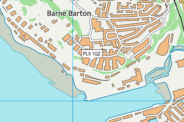 PL5 1QZ map - OS VectorMap District (Ordnance Survey)